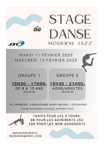 AFFICHE STAGE DE DANSE 2025