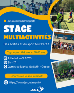 Stage Multiactivités Vacances d'Été 2025